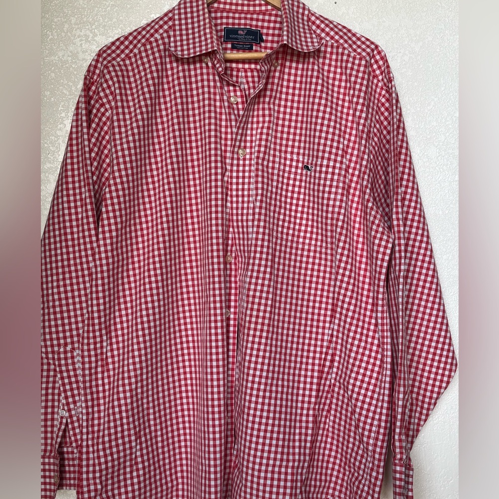 Vineyard Vines Red Gingham Men's Shirt